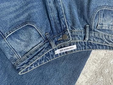 кислотная смывка: Джинсы, Палаццо, Высокая талия, Вареные, M — 5