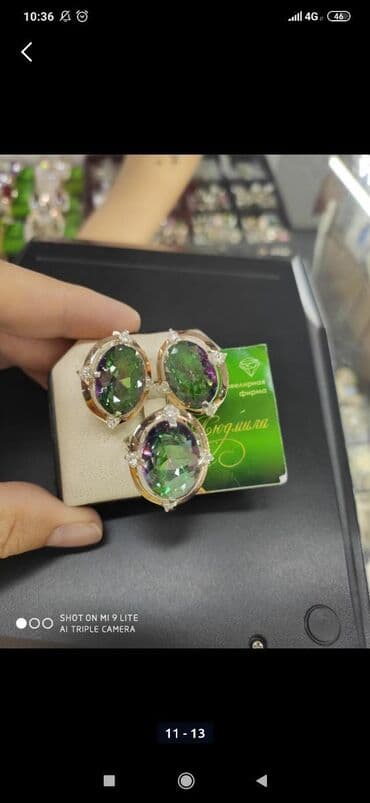 свадебные наборы ручной: Набор украшений, Проба 925, Женские, Новый — 18