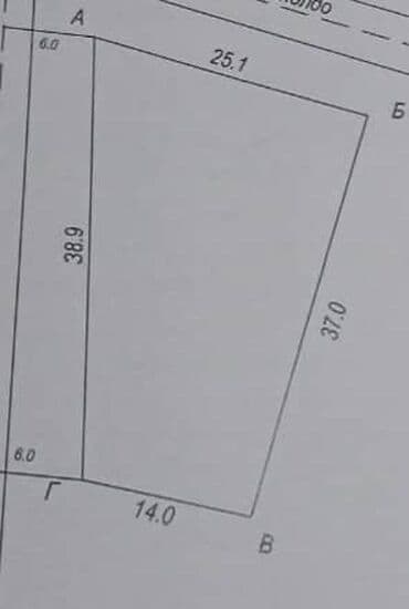 продаю дом участок село достук конечная 7 автобус: 4 соток, Для строительства, Красная книга — 5