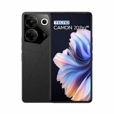 tecno camon 20 pro: Tecno Camon 20 Pro 5G, Б/у, 256 ГБ, цвет - Черный, 2 SIM — 1