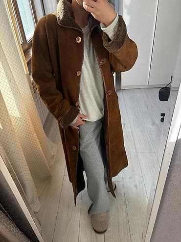 smart folio: Дубленка, Классическая модель, Италия, Длинная модель, Оверсайз, L — 2