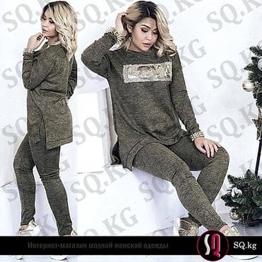 Брючный костюм, Туника, Осень-весна at lalafo.kg Брючный костюм, Туника, Осень-весна