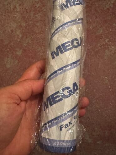 оригинальные расходные материалы apc глянцевая бумага: Рулон бумаги для факса, обернутый в прозрачную защитную пленку. На — 1