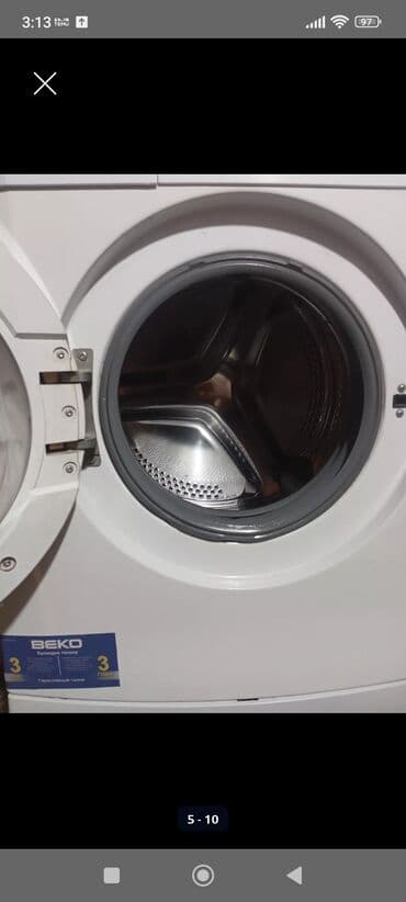 мерс 2 куб: Стиральная машина Beko, Б/у, Автомат, До 7 кг, Полноразмерная — 5