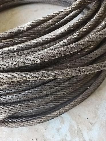 тросс канализационный: Металлическая проволока, Сталь, Диаметр: 8 мм, Другое назначение, Оцинкованная, Оптом, Б/у, Антикоррозийная обработка — 1