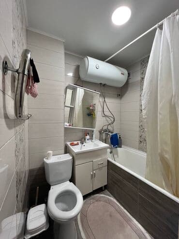 квартиры в золотом квадрате бишкек: 3 комнаты, 58 м², 104 серия, 5 этаж, Евроремонт — 9