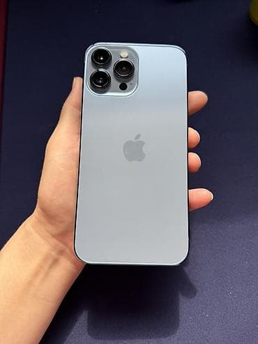 element 5: IPhone 13 Pro Max, Б/у, 256 ГБ, Sierra Blue, Защитное стекло, Кабель, Коробка, 84 % — 1