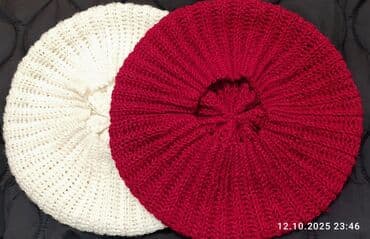 шапка с ушками которые поднимаются купить: Шапка, Беретка, Хлопок, Осень-весна, Вязаная модель — 7