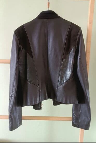 кожаное: Кожаная куртка, Классическая модель, Натуральная кожа, S — 3