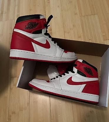 Мужские кроссовки, 40, Air Jordan, Новый, цвет - Красный