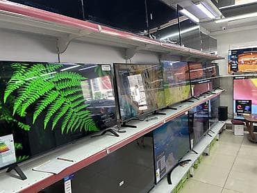 Телевизоры Smart TV разных диагоналей и технологий отображения. -