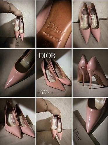 шпилька: Туфли, 39, Dior, Б/у, цвет - Розовый — 1