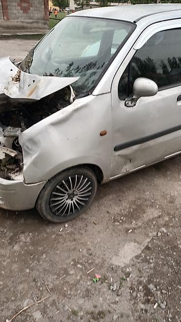 продаю стрела: Opel Agila (первое поколение), серебристый хэтчбек, после фронтального — 1