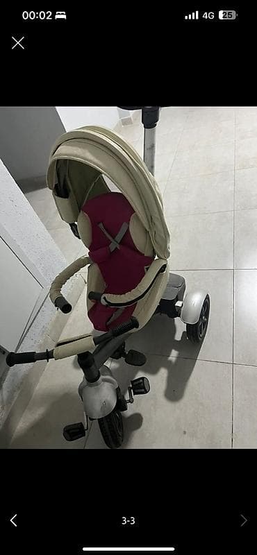 детскую коляску chicco 3 в 1: Детский велосипед, 3-колесный, 1 - 3 года, Б/у — 2