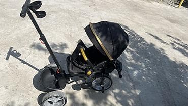 team terzo: Детский трёхколёсный велосипед-каталка с родительской ручкой и — 5