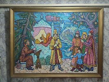Сүрөттөр: Картина в раме: «Сюжет русской народной сказки» - Техника: живопись — 2