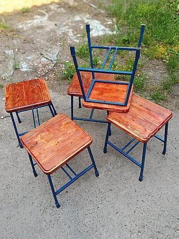 стул для кафе: Табуретка, Новый, Дерево, Не раскладной — 1