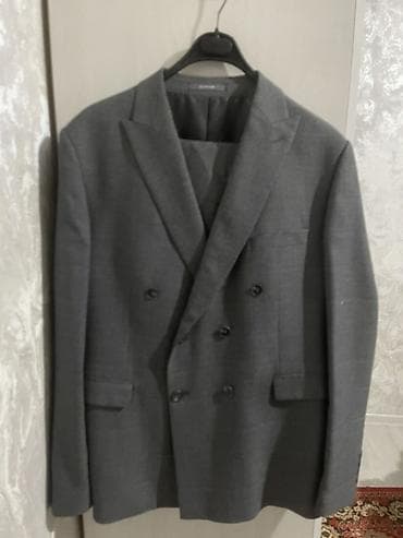 костюм врача: Мужской костюм, Стандарт, Б/у, цвет - Серый, Платная доставка — 5