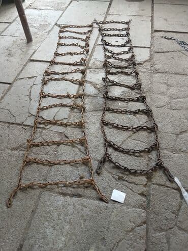 70 сом: Продаю цепи для грузовых колес, в хорошем состоянии. Длина 2.60м — 10