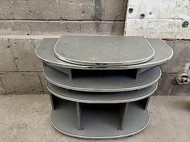 уго: Тумба и подставка для телевизора, Напольная, ЛДСП, цвет - Серый — 2