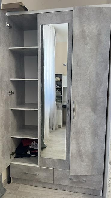 Шифоньерлер, кийидер үчүн шкафтар, Колдонулган, Түз, ЛДСП — 4
