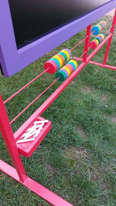 детские домики бишкек: Доска меловая + Счёты! Доска двусторонняя!!! Для Детского садика! — 7