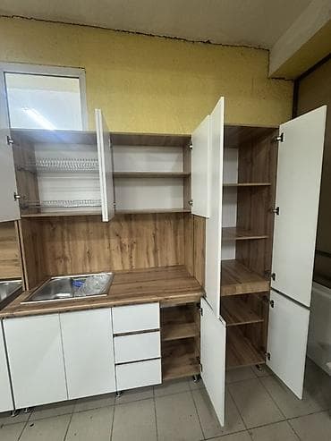 Мебель: Кухонные гарнитуры модульные - Современный прямой комплект с верхними — 5