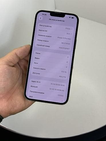 мониторы aoc бишкек: IPhone 13 Pro Max, Колдонулган, 512 ГБ, Графит, 86 % — 3