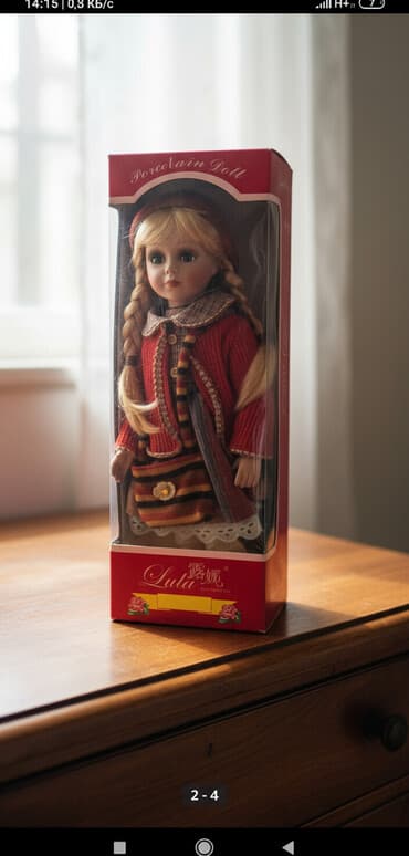 продажа статуэток: ПРОДАЁТСЯ, СУВЕНИРНАЯ ФАРФОРОВАЯ КОЛЛЕКЦИОННАЯ КУКЛА ВЫСОТА (РОСТ) — 1