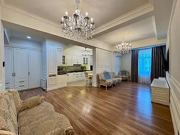 2021: 3 комнаты, 100 м², Ала-Арча ТРЦ Элитка, 6 этаж, Дизайнерский ремонт — 2