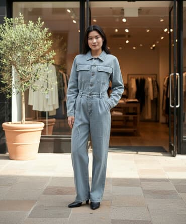 германия германии германский немецкий немецкое немецкая: Джинсовый комбинезон голубого цвета (acid wash) Качества супер — 1