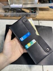 купить ремень кожаный мужской: Кошелек, Натуральная кожа, Унисекс, Новый — 32