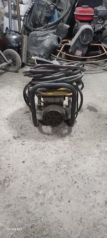 Үй жана бакча: Мойка высокого давления на раме + шланги и пистолет - Электрическая — 2