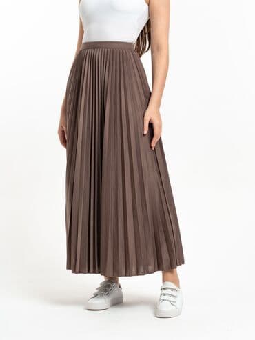 черно белое платье вечернее: Юбка, Модель юбки: Плиссе, Миди, Высокая талия — 8