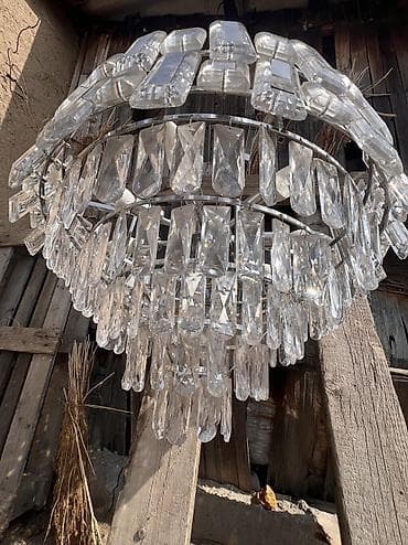 лампа авто: Подвесная люстра с хрустальными/стеклянными подвесками - Дизайн — 3