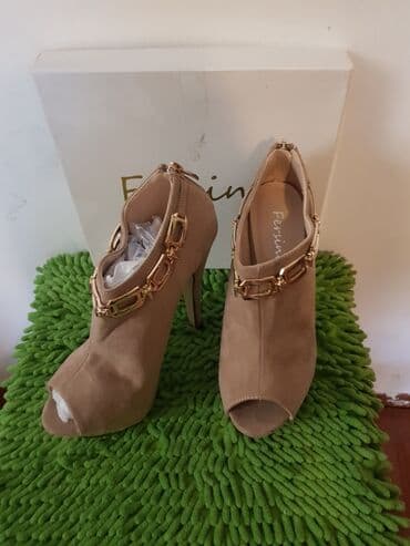 фирменная обувь из италии: Ботинки, 37, Новый, цвет - Бежевый, Самовывоз — 2