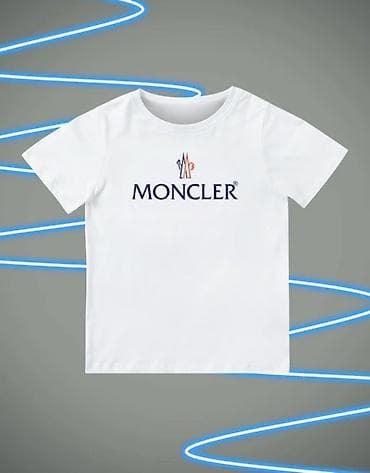 Футболки: Мужская футболка, 2XL, Moncler, Новый, цвет - Белый — 1