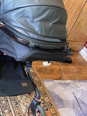 Коляски: Коляска, Другой бренд, цвет - Черный, Б/у — 5