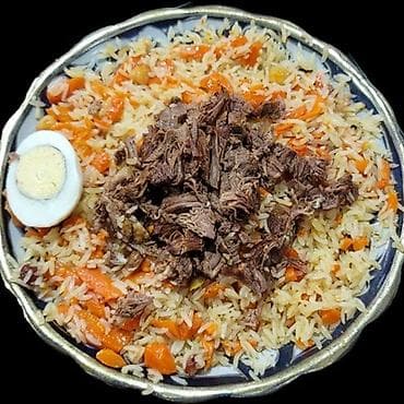 🍽️ КОМБО МЕНЮ 🥘 ПЛОВ КОМБО — 400 сом ✔️ Плов -450 гр ✔️ Салат-100 гр