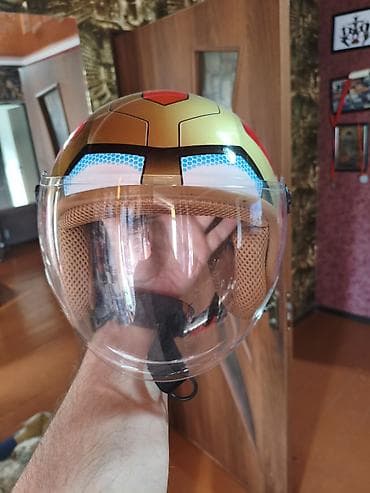 божьи коровки: Детский открытый шлем для велосипеда/самоката/роликов с визором - — 2