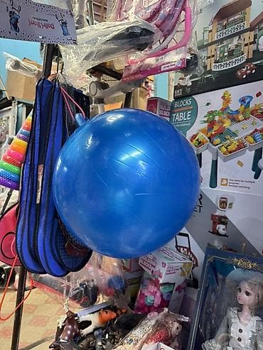 джусс боллы: Прыгун-мяч с ручкой для детей - Яркий синий мяч-«попрыгун» с удобной — 3