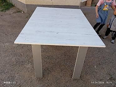 угловой диван бу: Кухонный стол, Прямоугольный, Нераскладной — 1