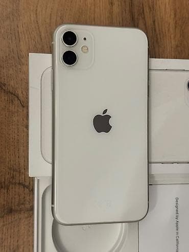 Мобильные телефоны и аксессуары: IPhone 11, Б/у, 128 ГБ, Белый, Коробка, 67 % — 3