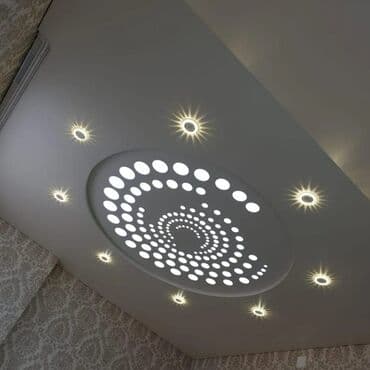 требуются монтажники натяжных потолков: Натяжной потолок Матовое, 3D потолки, Глянцевое Бесплатный замер, Гарантия, Монтаж — 1