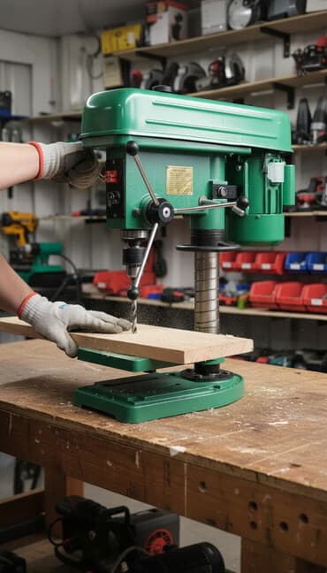 дрель станок: Сверлильный станок Мощность 1500 ват Патрон 16 мм Обмотка медный Баасы — 1