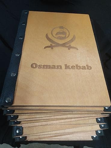 Кафелер, ресторандар үчүн: Деревянные изделия для ресторанов и кафе с лазерной гравировкой под — 2