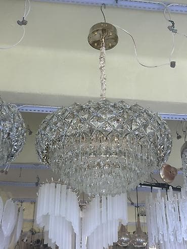 Люстры: Кристальная подвесная люстра - Тип: потолочная подвесная люстра - — 1