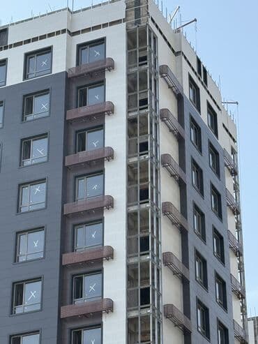 купить 3 комнатную квартиру бишкек: 2 комнаты, 677 м², Элитка, 7 этаж, ПСО (под самоотделку) — 7