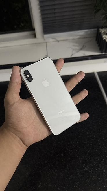 apple max: IPhone X, 256 ГБ, Серебристый, 100 % — 2
