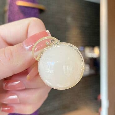 женские сумка: Заколка - краб для волос женская, с жемчугом, размер 4 см х 3 см — 2